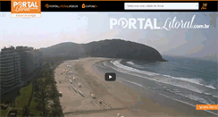 Desktop Screenshot of portallitoral.com.br